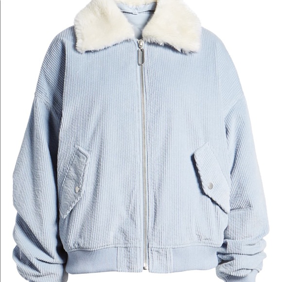 Avec Les Filles | Blue Oversized Corduroy Jacket - Picture 8 of 10